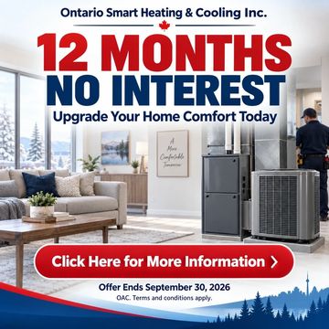 12 months no interest financing for home heating and cooling upgrades.