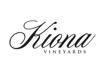 Elegant logo of Kiona Vineyards in black script on white background.