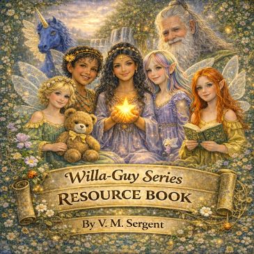 Whimsical fairies and a unicorn surround a glowing star on a fantasy book cover.