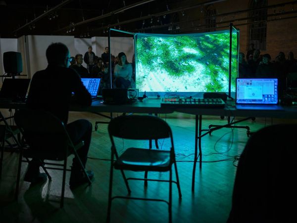 Sarah LeMieux playing experimental music