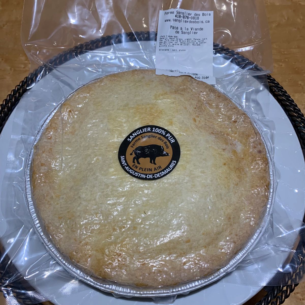 Pâté à la viande de sanglier