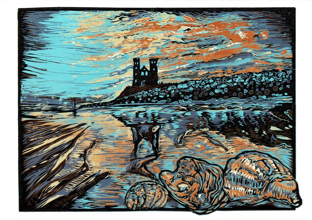 6 Layer Relief Lino Print