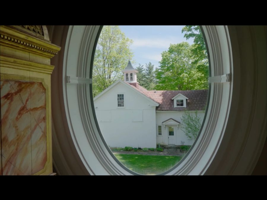 Garden views from the manor windows