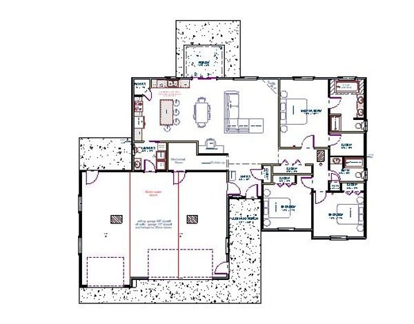Custom architectural floor plan rendering engineered for modern, high-performance efficiency.