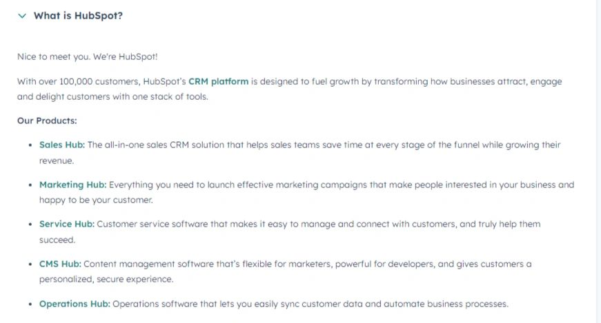 Hubspot is a leading marketing software company that provides a comprehensive suite of services and tools designed to assist businesses in expanding their online presence and achieving growth. The company's offerings encompass a wide range of capabilities, including the creation and management of online assets, monitoring and analysis of online performance, and the generation of leads and sales. Hubspot is a leading marketing software company that provides a comprehensive suite of services and tools designed to assist businesses in expanding their online presence and achieving growth. The company's offerings encompass a wide range of capabilities, including the creation and management of online assets, monitoring and analysis of online performance, and the generation of leads and sales.