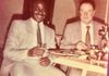 Dr Aimiuwu with the Rotunda Hospital Secretary in 1984