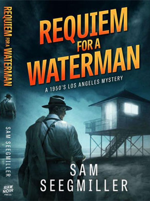 Book cover of a mystery novel set in 1950s Los Angeles.