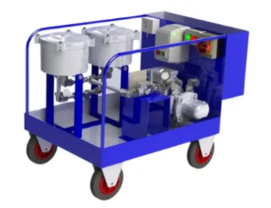 sistema de microfiltración kleenoil carro móvil