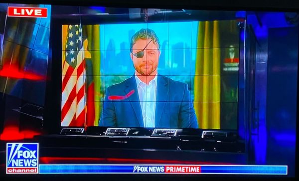 Fox News live broadcast with Dan Crenshaw in studio.