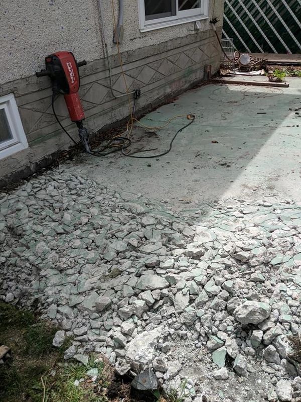 Concrete pad removal