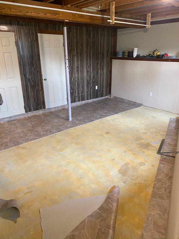 Linoleum installation