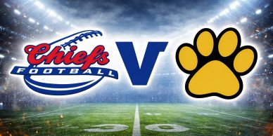 Chiefs Football vs Paw Team in a football stadium.