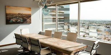 "Boardroom setting symbolizing coaching and strategic guidance."