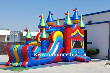 Carnival bounce house. Water slide bounce house.