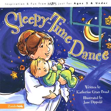Bookcover of Sleepytime Dance, baby and mother awake at night, illustrated by Jane Dippold