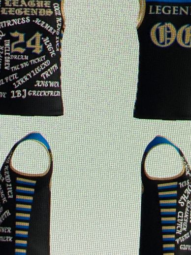 League Legends Black Gold Blue 
Adult Sizes XS-3XL
Youth S - XL