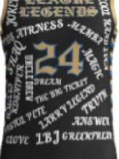 The OG first of its kind, KB League Legends basketball jersey with some of the greatest ballers ever