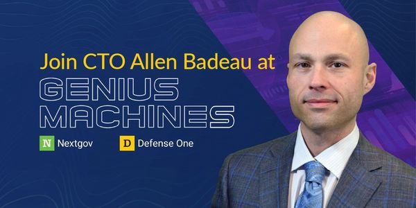 Dr. Allen Badeau presentation at Genius Machines about using Generative AI in federal government