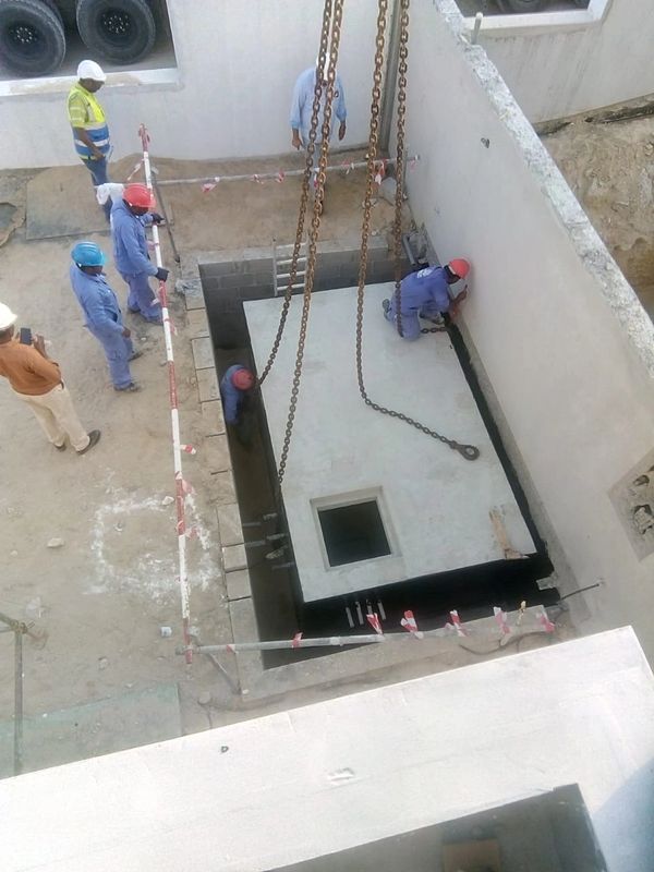 Precast underground water tank