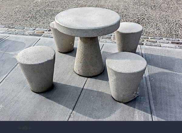 Precast garden furniture