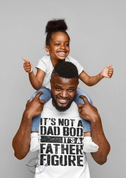 Tstars It's Not a Dad BOD It's a Father Figure Shirt Black Small :  : Clothing, Shoes & Accessories