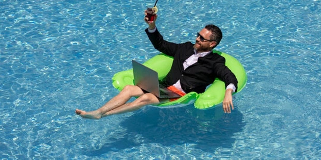 Attorney in Swimming Pool.