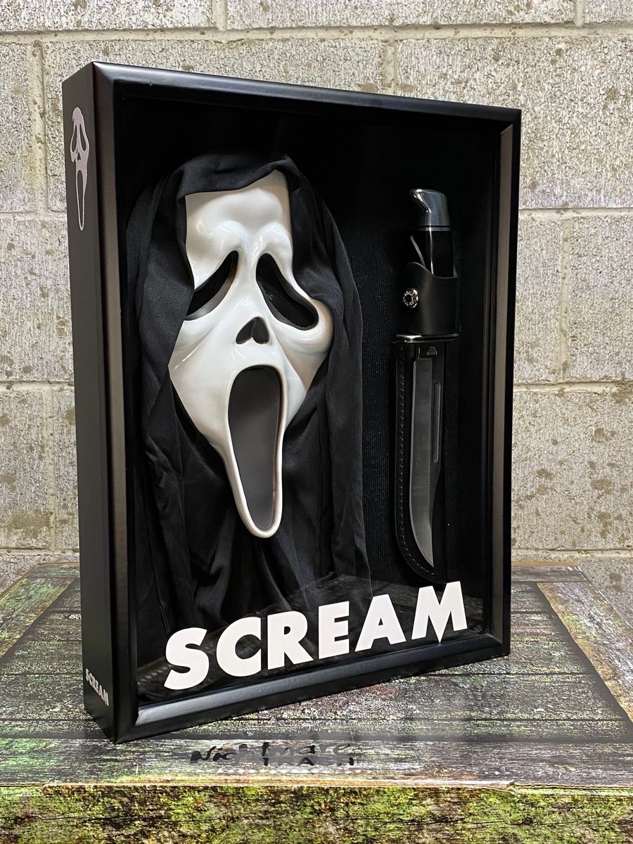 Scream Movie Ghost Face Mask & Knife Horror Prop Replica Display Slasher Killer Collectible Rare