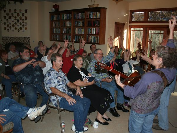 Small Potatoes perform at Arhaven House Concerts near Austin, TX