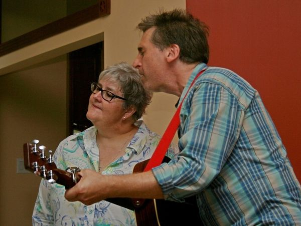 Joe Crookston with Rj Cowdery perform at Arhaven House Concerts near Austin, TX