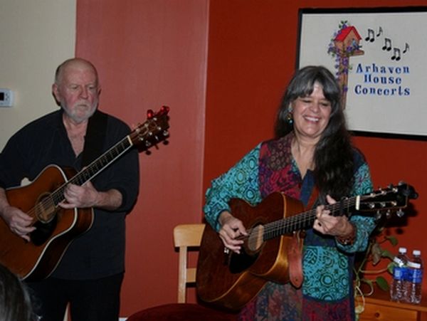Anne Hills and Michael Smith at Arhaven House Concerts near Austin, TX