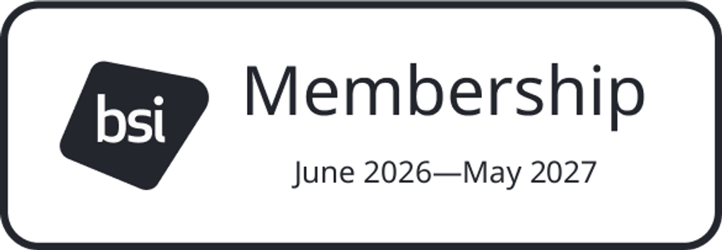 BSI Membership logo June 2026 to May 2027