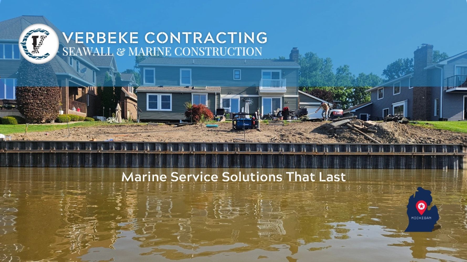 Verbeke Contracting Seawall Installation Michigan