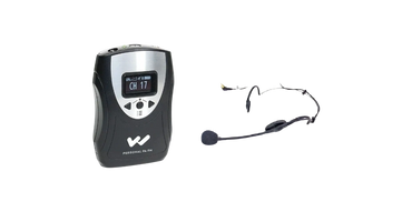 Williams Sound FM transmitter and headmic