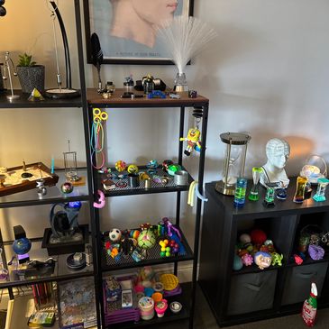 sensory items and fidgets used in therapy