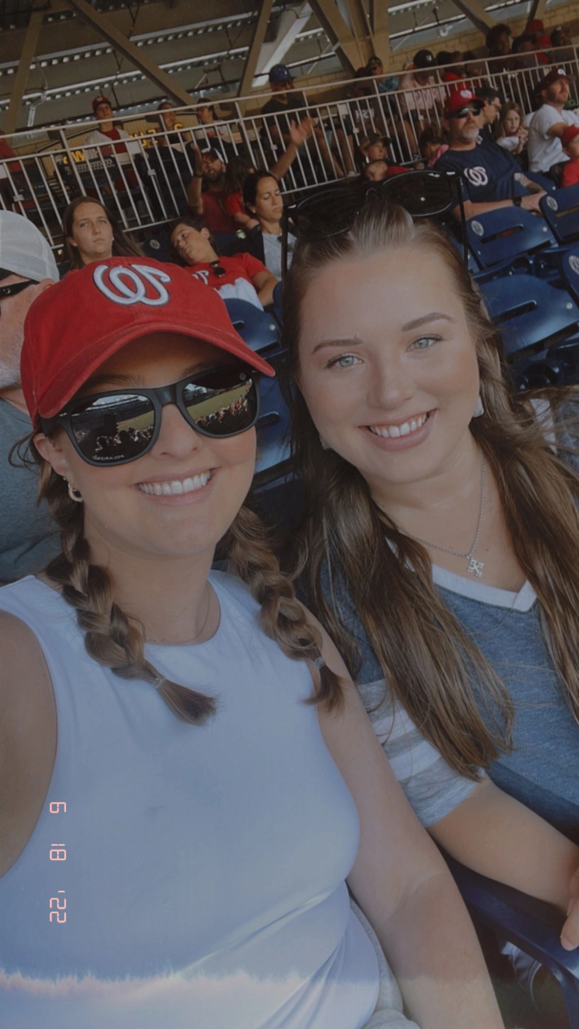 Charlie Top Gun shades worn at Nationals game.