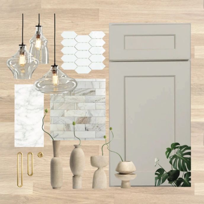 Gray Shaker Cabinet Door