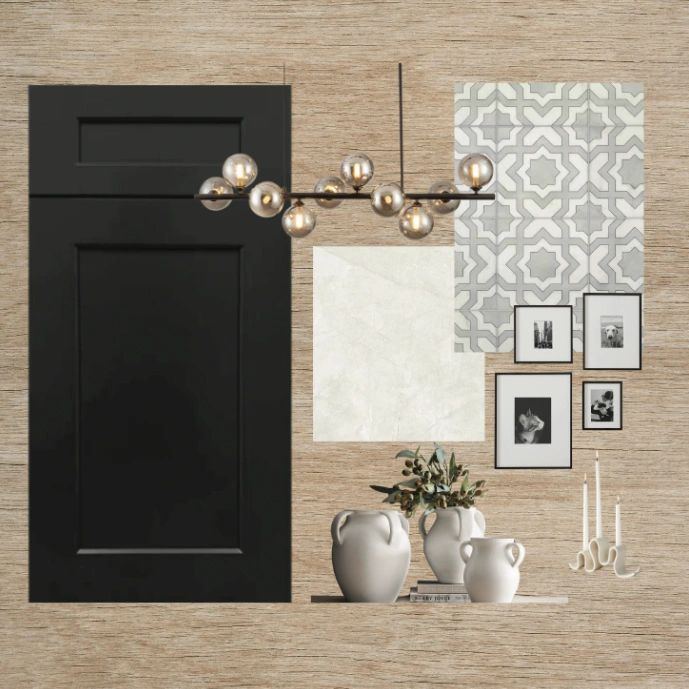 Black Shaker Cabinet Door
