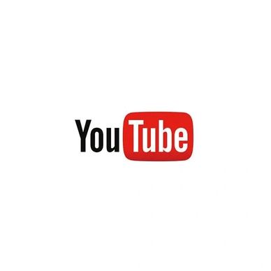 The iconic YouTube logo with black and red text on a white background.