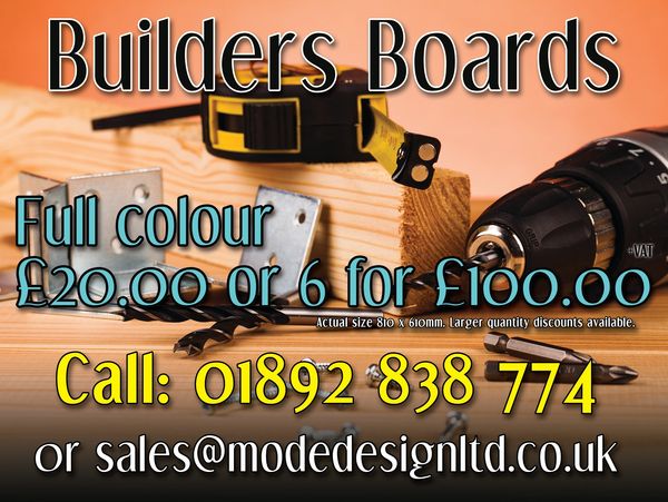Site/ Builder Boards are a way of advertising and letting others know who has done the amazing work.