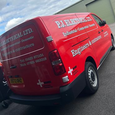 Vehicle wrapping & livery onto originally white van.