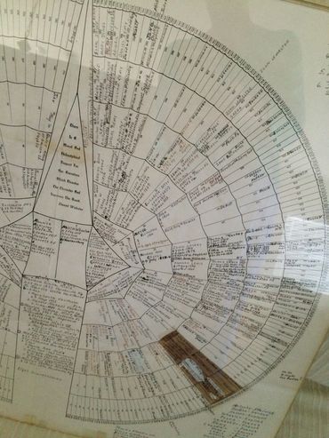 Genealogy Wheel. Magnify  and Rotate for Details. 