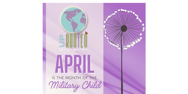 Image for UProoted Chesapeake's Month of the Military Child with a dandelion