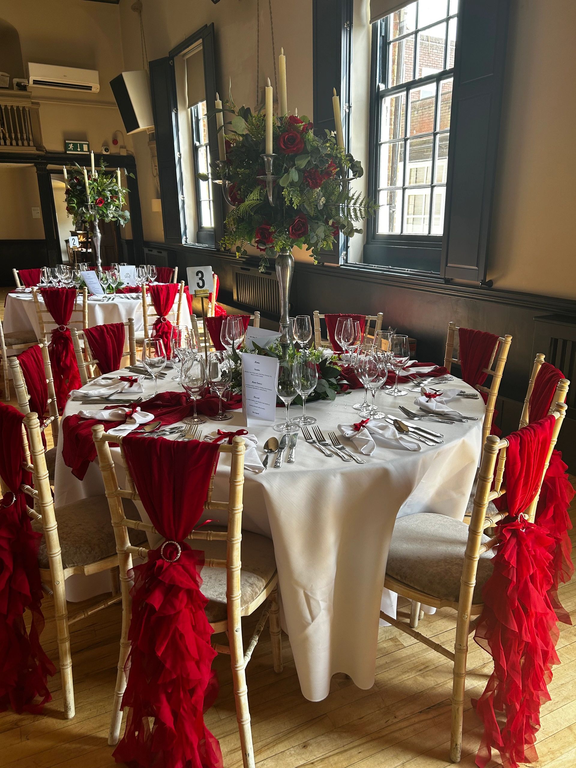 Classic red theme at The Crown Hotel in Nantwich