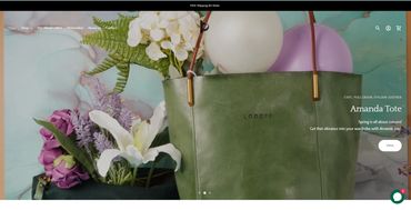 Screen shot of the Home page of website for Looope, content written by Alicia @ Moist Words