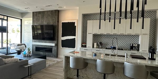 Fully remodeled kitchen with audio and home automation from control4
