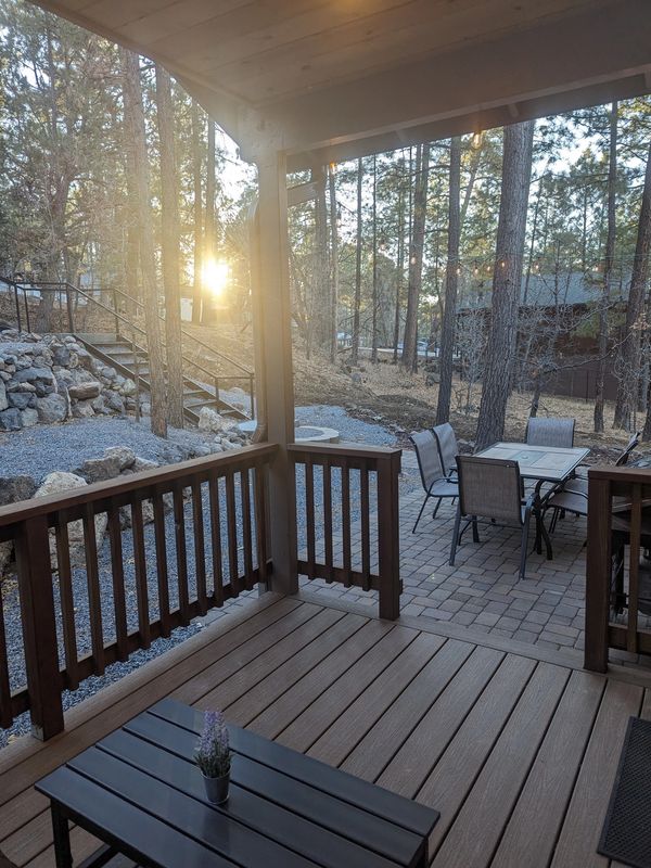 Enjoy the sunset from one of two private decks