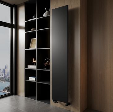 This is an Hybrid Radiator that combines the power of a thin radiator with high heat-output, comes i