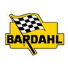 Bardahl logo with a checkered racing flag and bold yellow background.