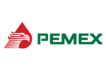 PEMEX logo with red drop and green text.
