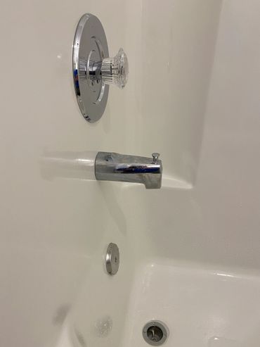replaced tub and shower faucet trim moen 